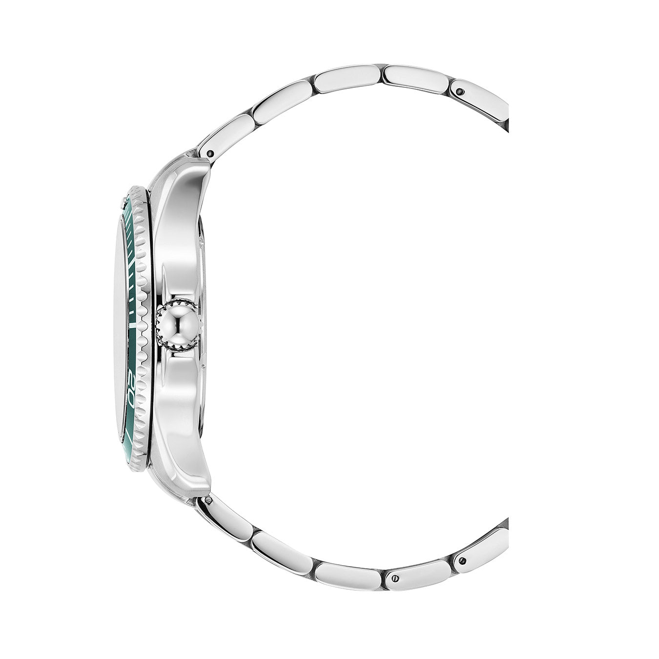 Sierra 43mm 3 hand - date Quartz green Dial silver Tone Stainless Steel Sapphire Glass Swiss Made Men Watch