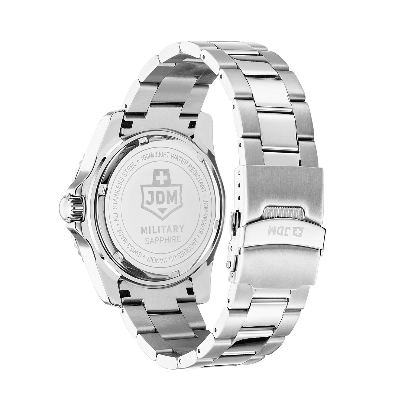 Sierra 43mm 3 hand - date Quartz green Dial silver Tone Stainless Steel Sapphire Glass Swiss Made Men Watch