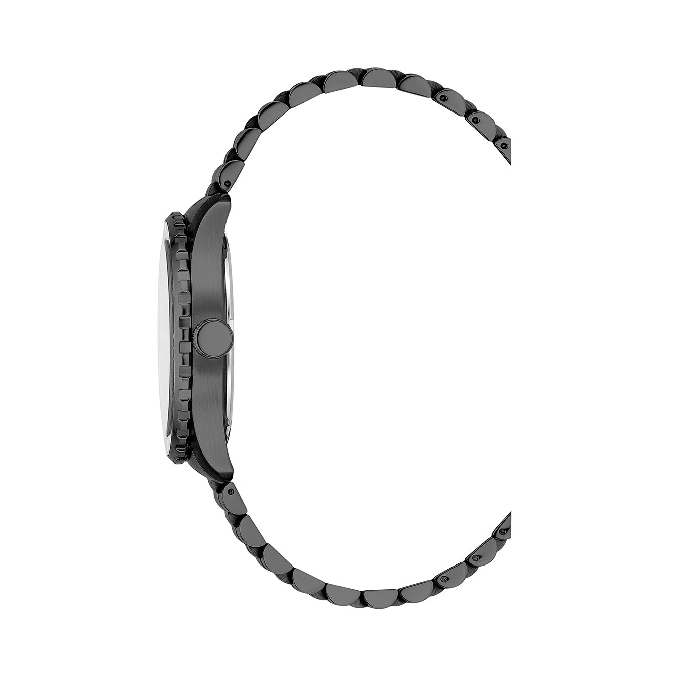 Wingman 43.5mm 3 hand - date - 24H hand Quartz black Dial black Tone Stainless Steel Sapphire Glass Swiss Made Men Watch