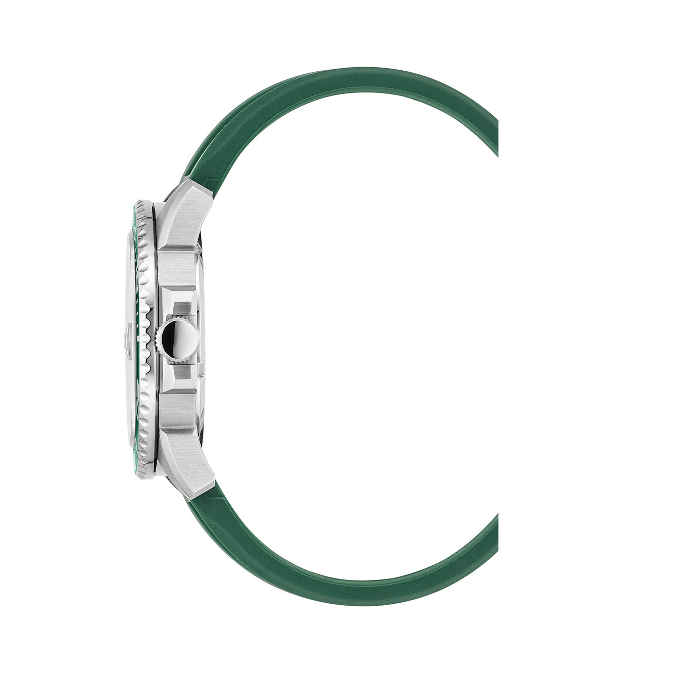 Mike Plus 43.5mm 3 hand - date Quartz Green Sunray Dial silver Tone Stainless Steel Sapphire Glass Swiss Made Men Watch