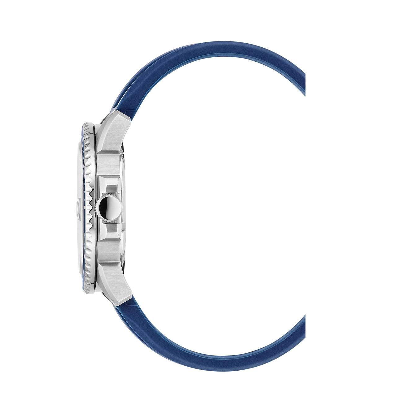 Mike Plus 43.5mm 3 hand - date Quartz Blue Sunray Dial silver Tone Stainless Steel Sapphire Glass Swiss Made Men Watch