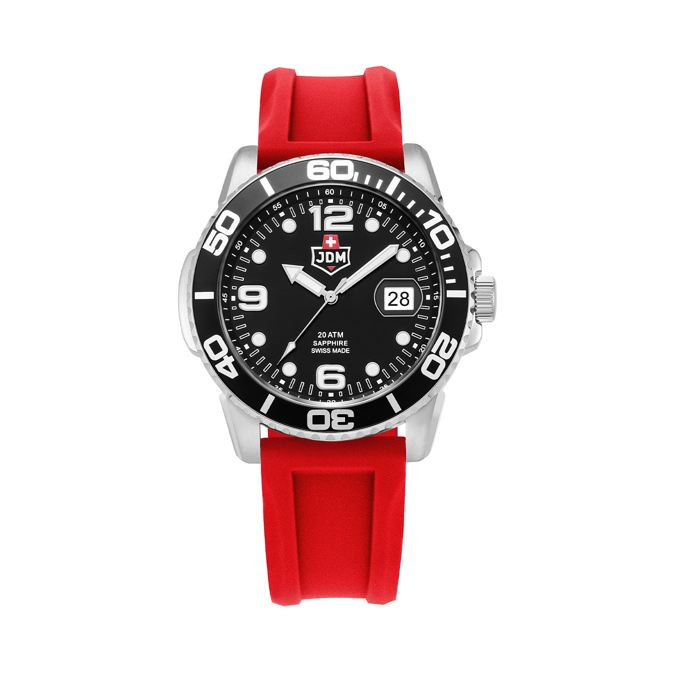 Mike Plus 43.5mm 3 hand - date Quartz Black Sunray Dial silver Tone Stainless Steel Sapphire Glass Swiss Made Men Watch