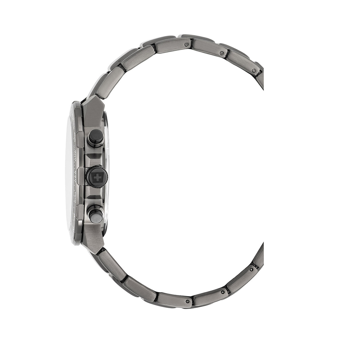 Bolt 44 mm Ronda-Z60-A1C4 Silver Dial Black Stainless Steel Bracelet