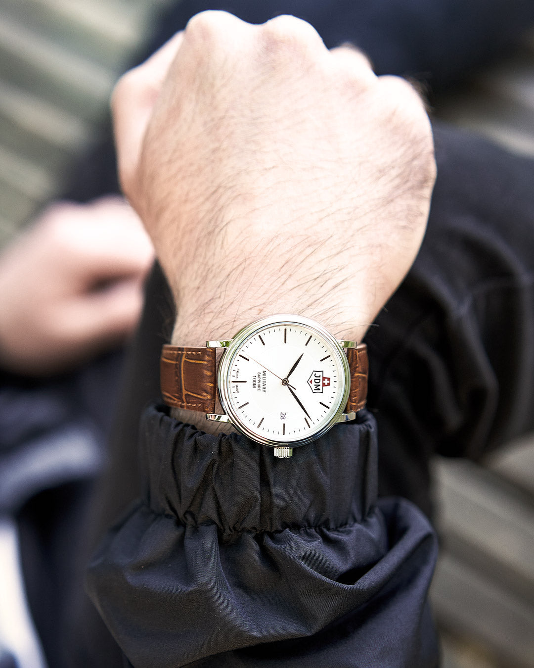 Kilo 40mm 3 hand - date Quartz silver Dial silver Tone Stainless Steel Sapphire Glass Swiss Made Men Watch