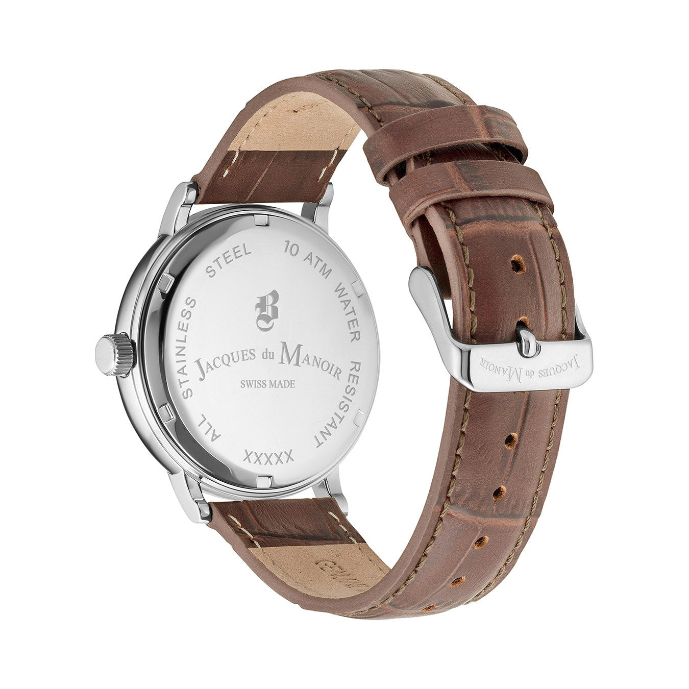 Kilo 40mm 3 hand - date Quartz silver Dial silver Tone Stainless Steel Sapphire Glass Swiss Made Men Watch