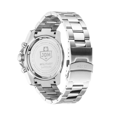 Sierra Chrono 43mm Chronograph - date, day by hand, small second Quartz green Dial silver Tone Stainless Steel Sapphire Glass Swiss Made Men Watch