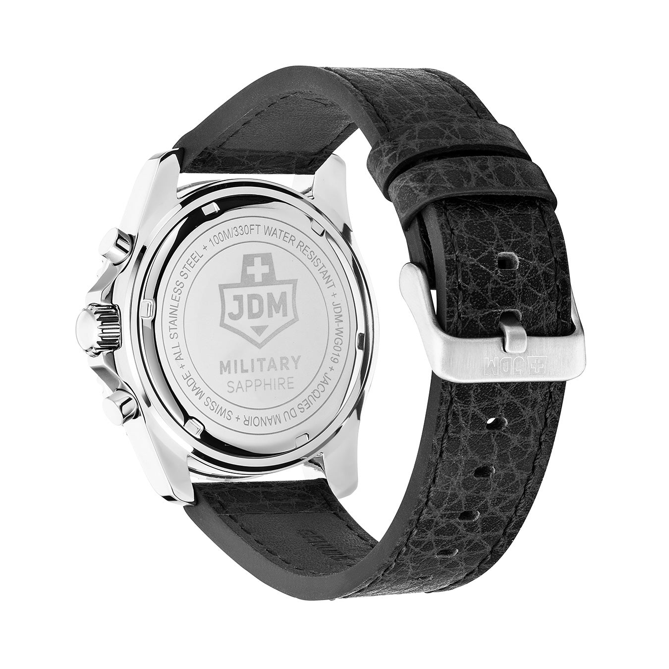 Sierra Chrono 43mm Chronograph - date, day by hand, small second Quartz green Dial silver Tone Stainless Steel Sapphire Glass Swiss Made Men Watch