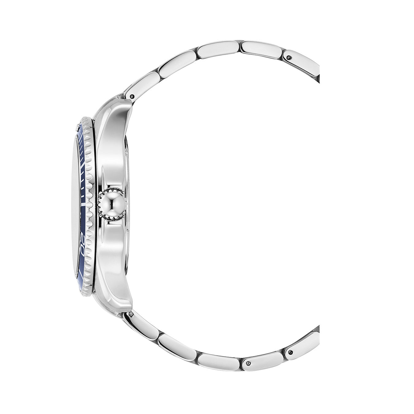 Sierra 43mm 3 hand - date Quartz blue Dial silver Tone Stainless Steel Sapphire Glass Swiss Made Men Watch