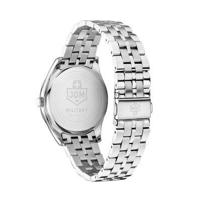 Interlaken Gents 41mm 3 hand - date Quartz Blue Sunray Dial silver Tone Stainless Steel Sapphire Glass Swiss Made Men Watch