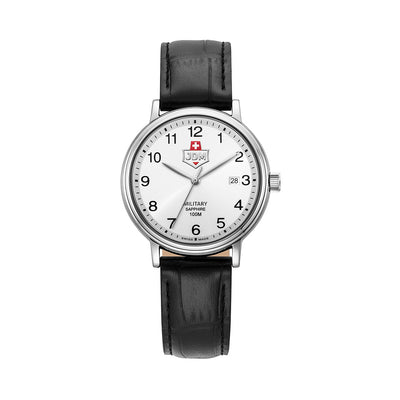 Kilo II 40mm 3 hand - date Quartz white Dial silver Tone Stainless Steel Sapphire Glass Swiss Made Men Watch