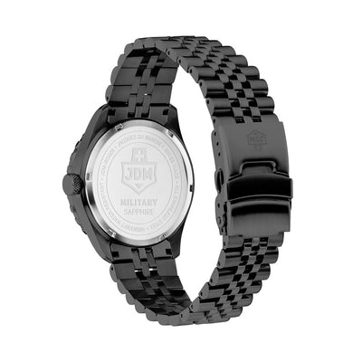 Wingman 43.5mm 3 hand - date - 24H hand Quartz black Dial black Tone Stainless Steel Sapphire Glass Swiss Made Men Watch