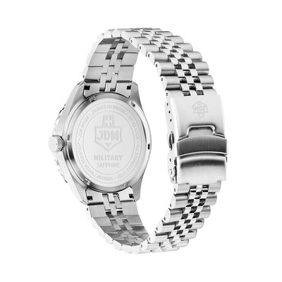 Wingman 43.5mm 3 hand - date - 24H hand Quartz black Dial silver Tone Stainless Steel Sapphire Glass Swiss Made Men Watch