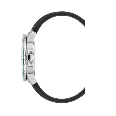 Mike Plus 43.5mm 3 hand - date Quartz Green Sunray Dial silver Tone Stainless Steel Sapphire Glass Swiss Made Men Watch