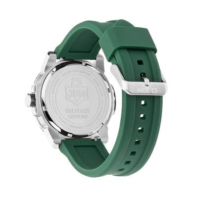 Mike Plus 43.5mm 3 hand - date Quartz Green Sunray Dial silver Tone Stainless Steel Sapphire Glass Swiss Made Men Watch