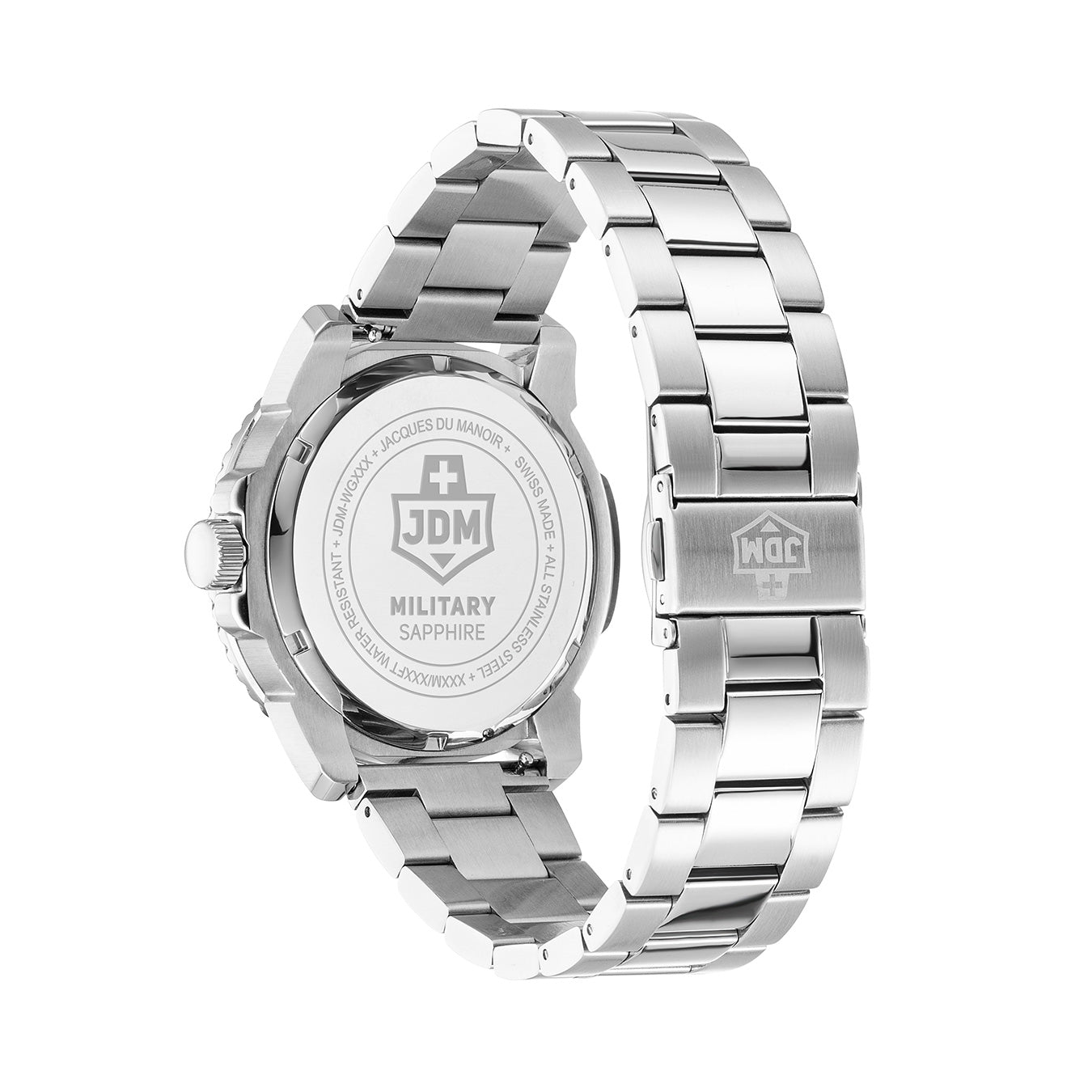 Mike Plus 43.5mm 3 hand - date Quartz Blue Sunray Dial silver Tone Stainless Steel Sapphire Glass Swiss Made Men Watch