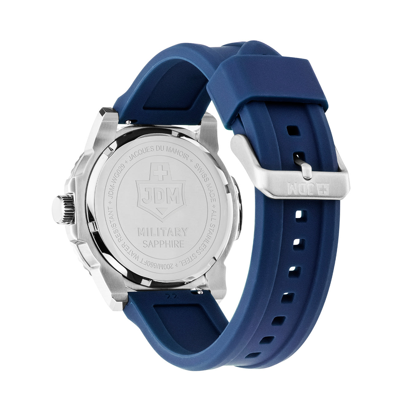 Mike Plus 43.5mm 3 hand - date Quartz Blue Sunray Dial silver Tone Stainless Steel Sapphire Glass Swiss Made Men Watch