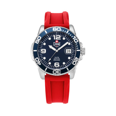 Mike Plus 43.5mm 3 hand - date Quartz Blue Sunray Dial silver Tone Stainless Steel Sapphire Glass Swiss Made Men Watch