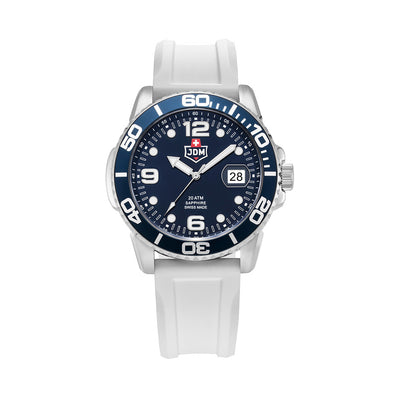 Mike Plus 43.5mm 3 hand - date Quartz Blue Sunray Dial silver Tone Stainless Steel Sapphire Glass Swiss Made Men Watch