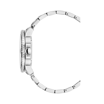 Mike Plus 43.5mm 3 hand - date Quartz Black Sunray Dial silver Tone Stainless Steel Sapphire Glass Swiss Made Men Watch