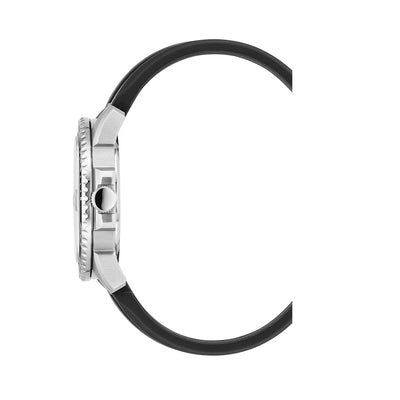 Mike Plus 43.5mm 3 hand - date Quartz Black Sunray Dial silver Tone Stainless Steel Sapphire Glass Swiss Made Men Watch