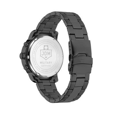 Challenger Chrono 42mm Chronograph - date Quartz black Dial black Tone Stainless Steel Sapphire Glass Swiss Made Men Watch