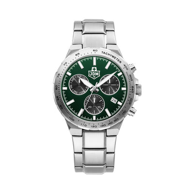 Bolt 44 mm Ronda-Z60-A1C4 Green Dial Silver Stainless Steel Bracelet