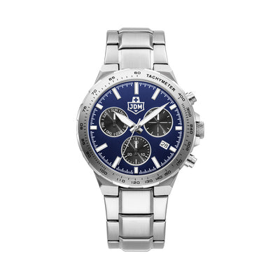 Bolt 44 mm Ronda-Z60-A1C4 Blue Dial Silver Stainless Steel Bracelet