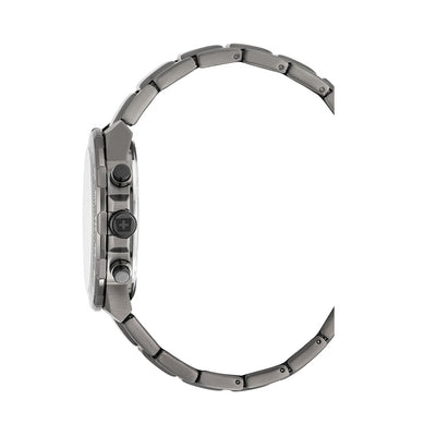 Bolt 44 mm Ronda-Z60-A1C4 Silver Dial Black Stainless Steel Bracelet