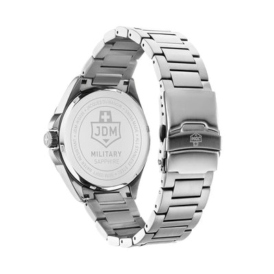 Vector 43mm Ronda-X30 Blue Dial Silver Stainless Steel Bracelet