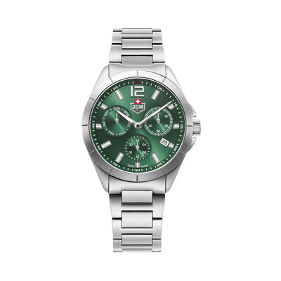 Vector 43mm Ronda-X30 Green Dial Silver Stainless Steel Bracelet