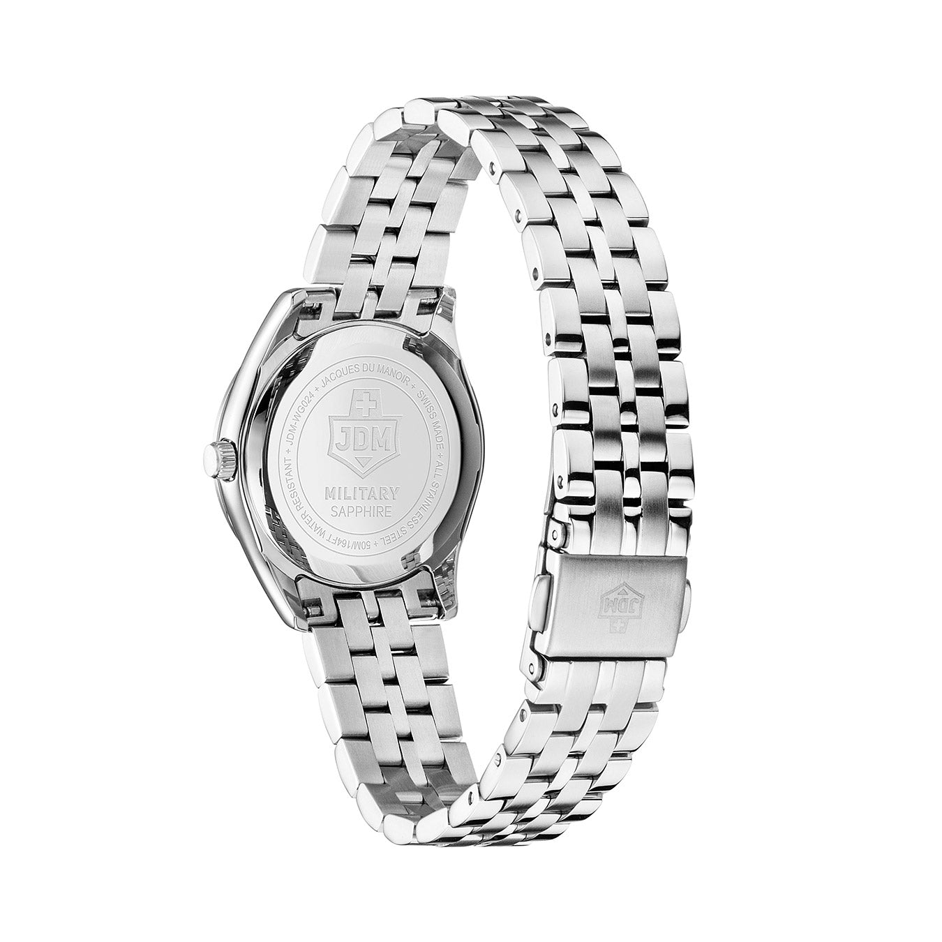 Interlaken Ladies 31mm 3 hand - date Quartz Green Sunray Dial silver Tone Stainless Steel Sapphire Glass Swiss Made Women Watch