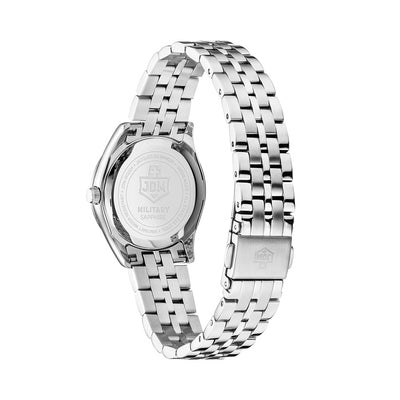 Interlaken Ladies 31mm 3 hand - date Quartz Green Sunray Dial silver Tone Stainless Steel Sapphire Glass Swiss Made Women Watch