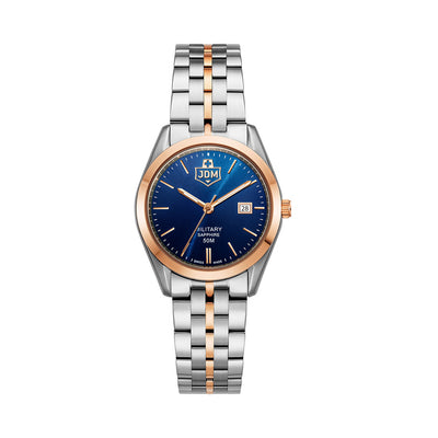 Interlaken Ladies 31mm 3 hand - date Quartz Green Sunray Dial silver + rosegold Tone Stainless Steel Sapphire Glass Swiss Made Women Watch