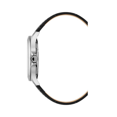 Alpha I 40mm 3 hand - date Quartz black Dial silver Tone Stainless Steel Sapphire Glass Swiss Made Men Watch