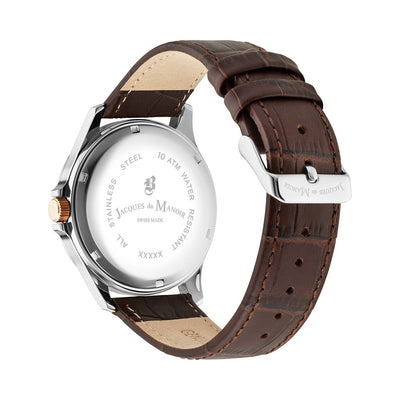 Alpha I 40mm 3 hand - date Quartz white Dial silver Tone Stainless Steel Sapphire Glass Swiss Made Men Watch