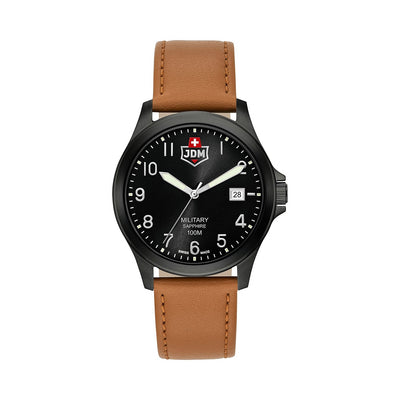 Alpha I 40mm 3 hand - date Quartz black Dial black Tone Stainless Steel Sapphire Glass Swiss Made Men Watch