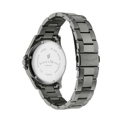 Alpha I 40mm 3 hand - date Quartz green Dial darkgrey Tone Stainless Steel Sapphire Glass Swiss Made Men Watch