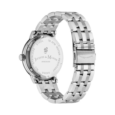 Kilo 40mm 3 hand - date Quartz blue Dial silver Tone Stainless Steel Sapphire Glass Swiss Made Men Watch