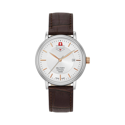 Kilo 40mm 3 hand - date Quartz silver Dial silver Tone Stainless Steel Sapphire Glass Swiss Made Men Watch